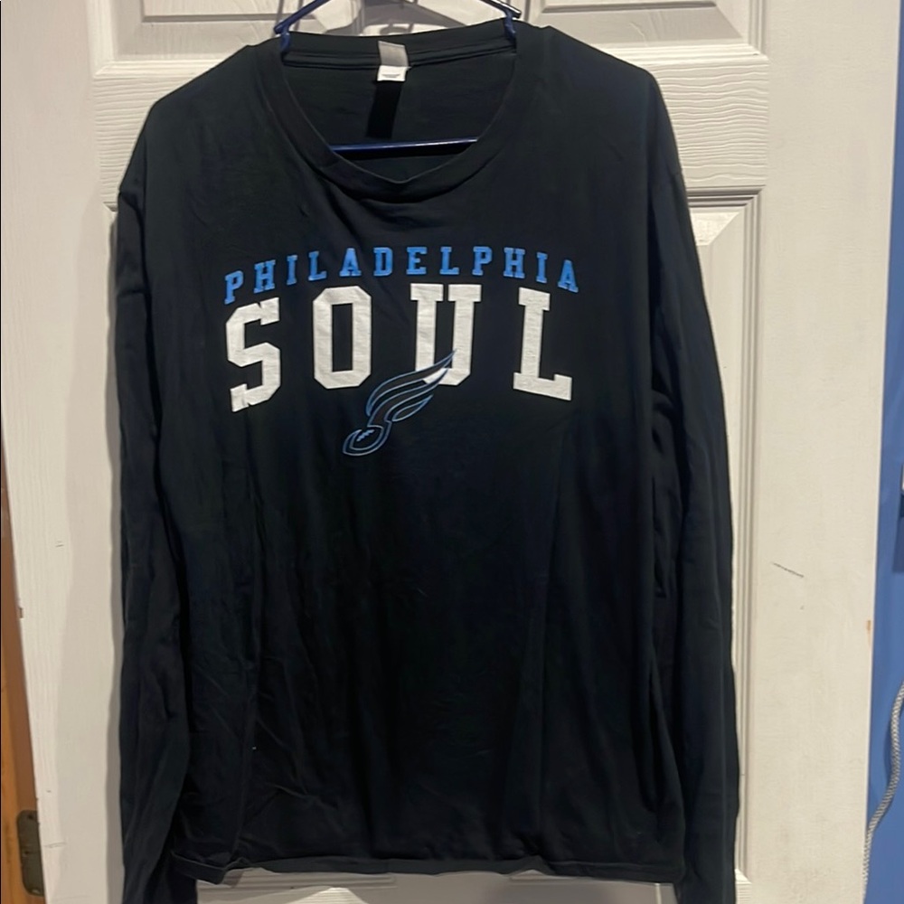 Gildan Black Long Sleeve Tee with Soul Design
